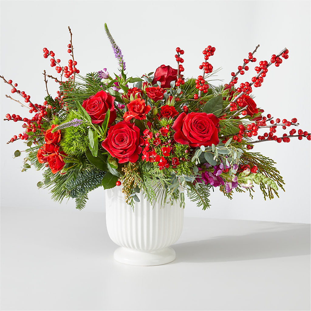 Big Red Bow Bouquet – Coupeville Florist, Coupeville WA