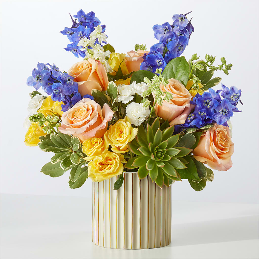 Cobalt Reverie Bouquet – Coupeville Florist, Coupeville WA