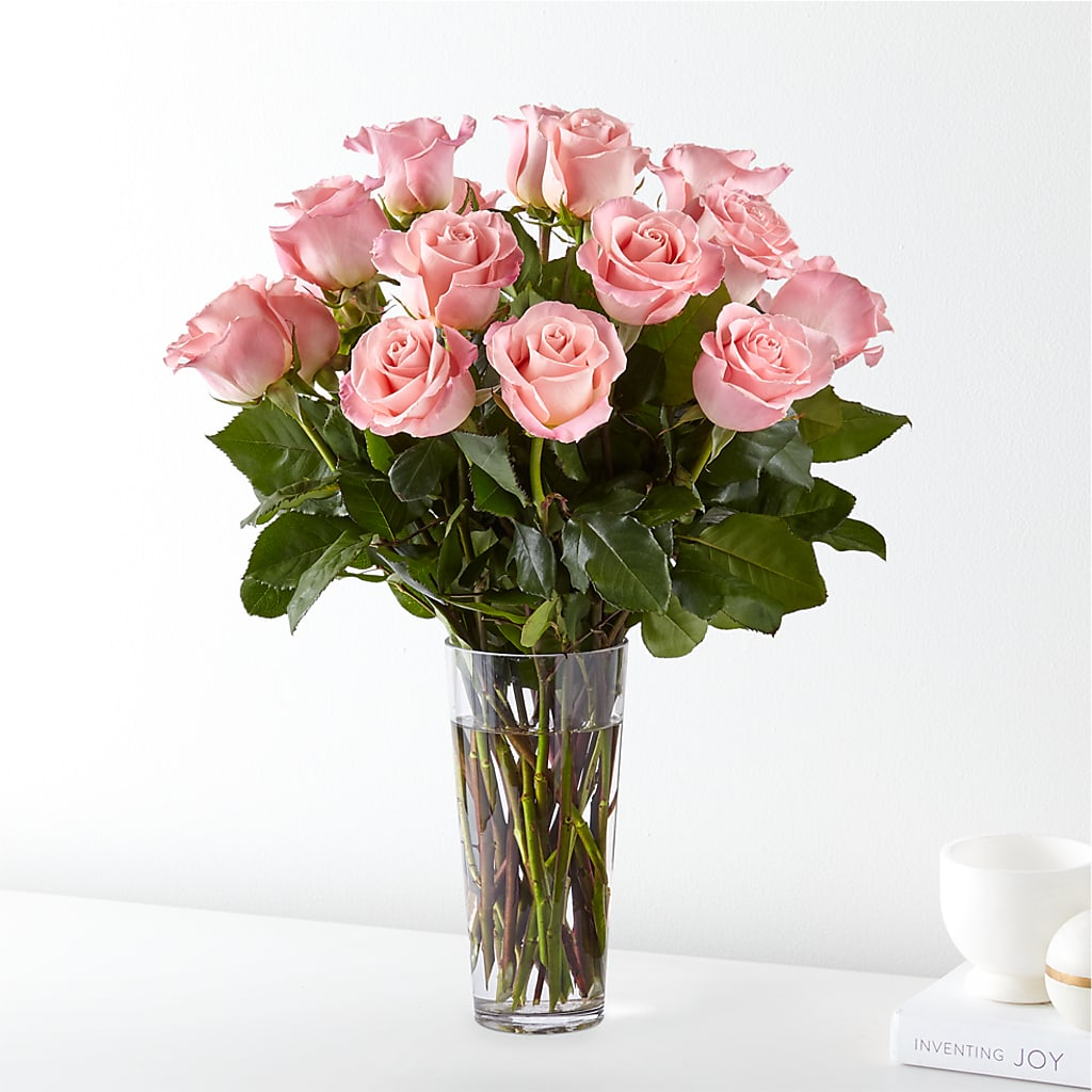 Long Stem Pink Rose Bouquet – Coupeville Florist, Coupeville WA