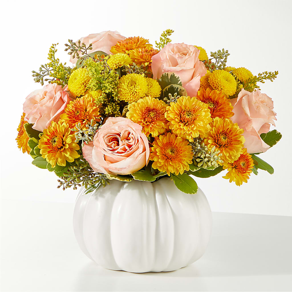 Peachy Pumpkin – Coupeville Florist, Coupeville WA