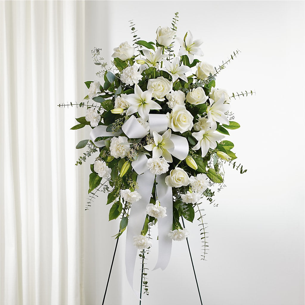 With Care Standing Spray – Coupeville Florist, Coupeville WA