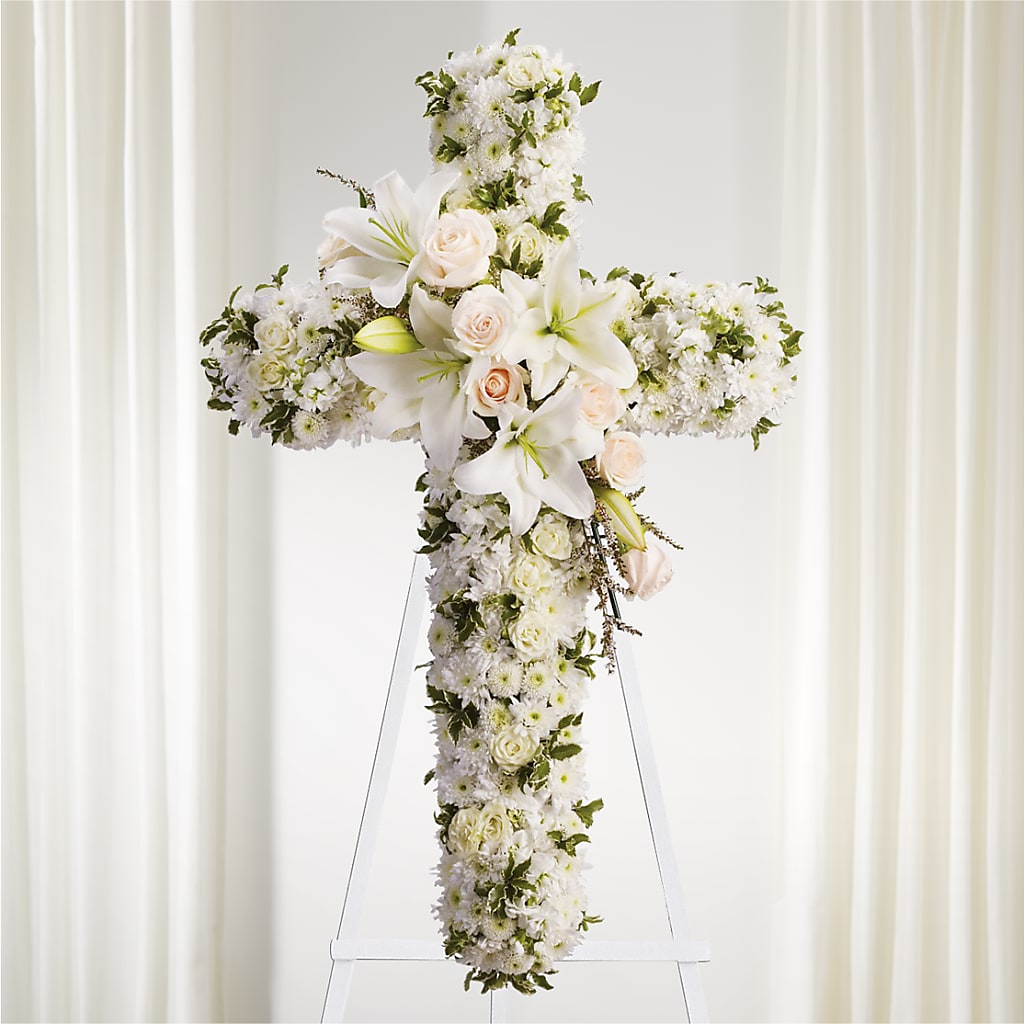 Spiritual Guidance Standing Spray – Coupeville Florist, Coupeville WA