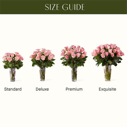 Long Stem Pink Rose Bouquet –  Coupeville Florist, Coupeville WA