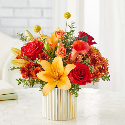 Scarlet Skies Bouquet –  Coupeville Florist, Coupeville WA