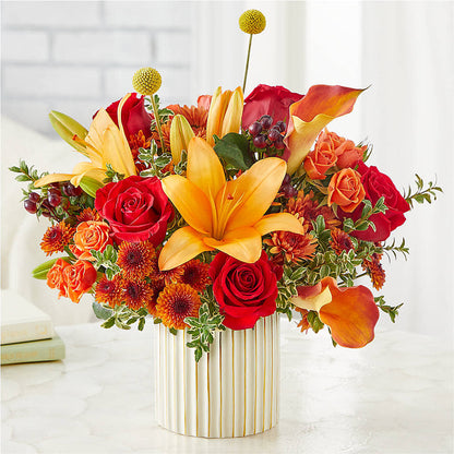 Scarlet Skies Bouquet –  Coupeville Florist, Coupeville WA