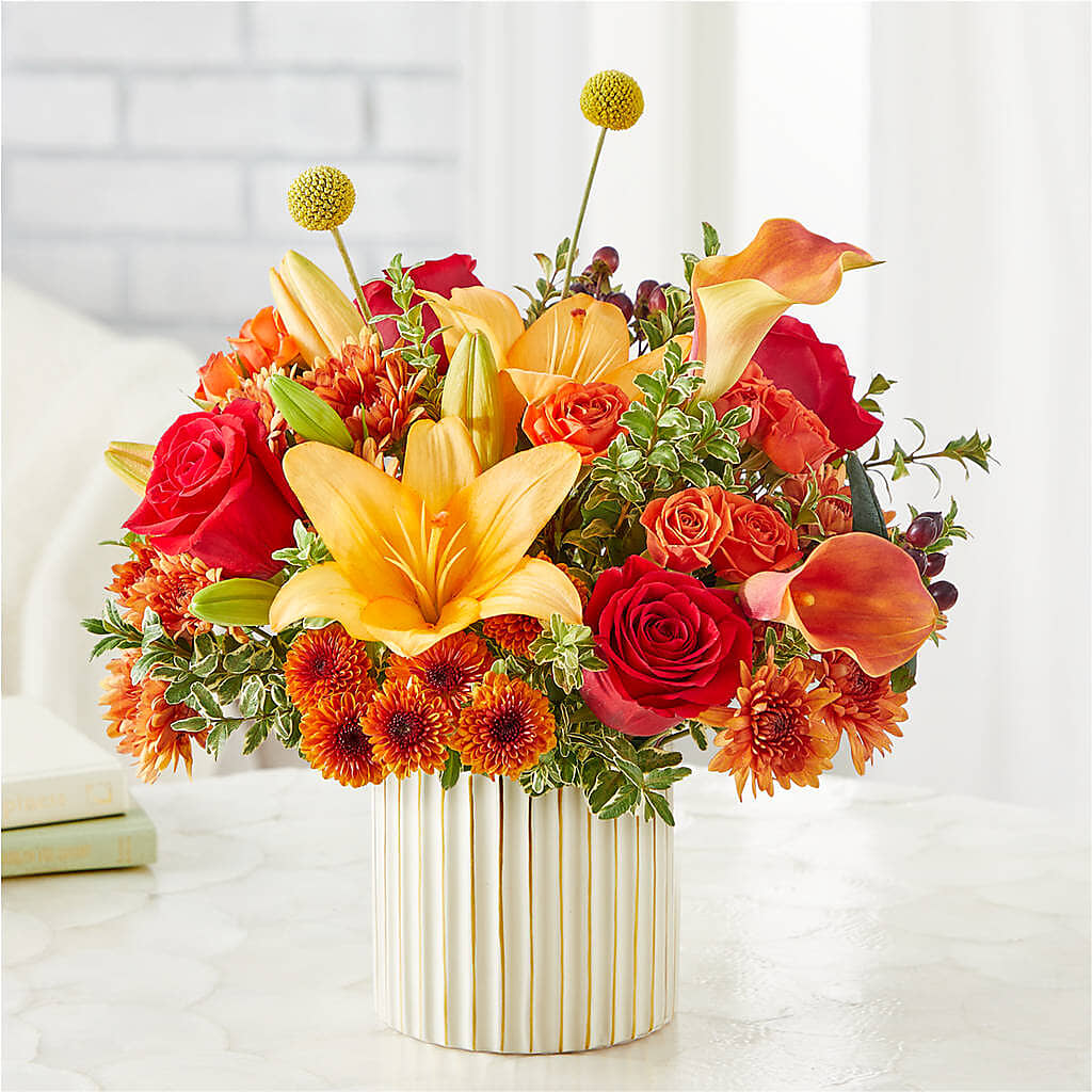 Scarlet Skies Bouquet –  Coupeville Florist, Coupeville WA