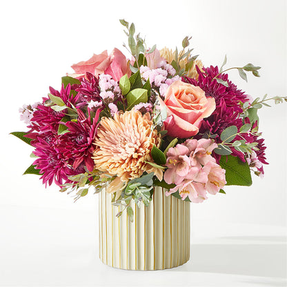 Berry Cobbler Bouquet with Ivory Vase –  Coupeville Florist, Coupeville WA