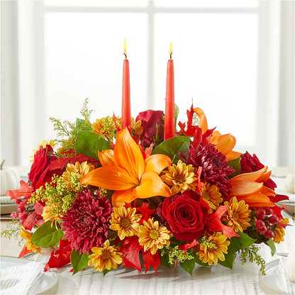 Autumn's Embrace Centerpiece –  Coupeville Florist, Coupeville WA