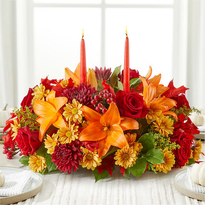 Autumn's Embrace Centerpiece –  Coupeville Florist, Coupeville WA