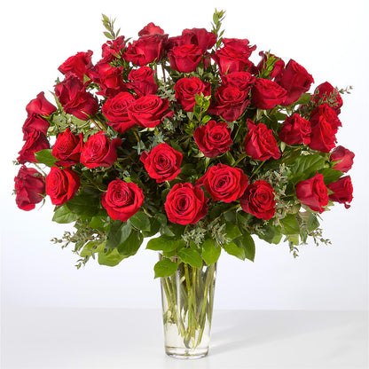 Forever Yours Fifty Stem Red Rose Bouquet –  Coupeville Florist, Coupeville WA